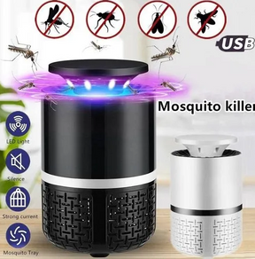 EXORT Electric Mosquito Trap Blue Light Mosquito Killer Lamp with USB Power Suction Fan No Zapper Child Safe