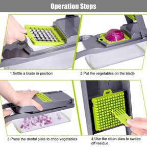 MULTIFUNCTION 12 IN 1 VEGETABLE SLICER