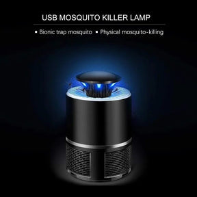 EXORT Electric Mosquito Trap Blue Light Mosquito Killer Lamp with USB Power Suction Fan No Zapper Child Safe